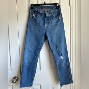 Levi's Women's Cropped 501s Size 26x25